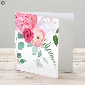 Precious Petals Blank Greetings Card