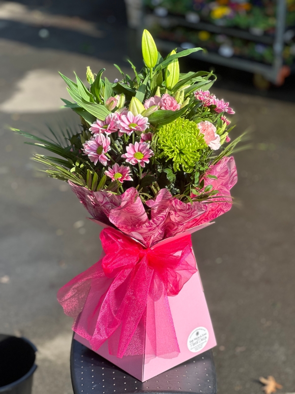 Pink Hand Tied Bouquet KW